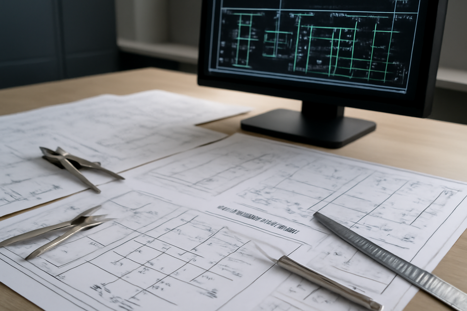 Electrical design blueprints and drawings