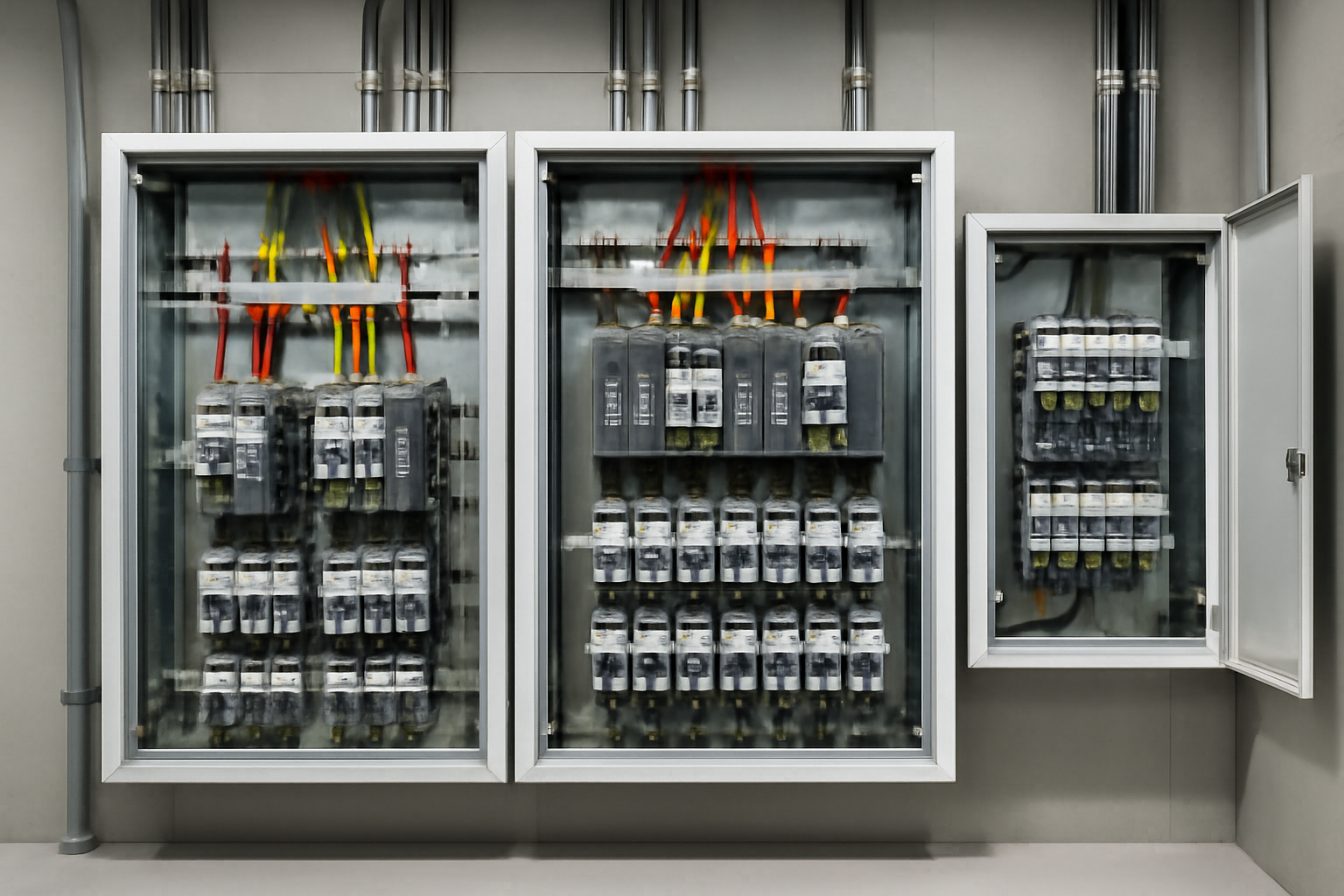 Electrical panel boards and distribution